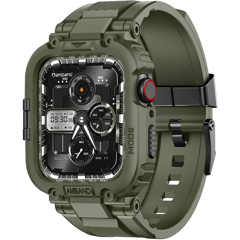 amBand M1 Sport Case - Shockproof and scratch resistant bumper for Apple Watch Ultra and Series 1-11 49mm-40mm