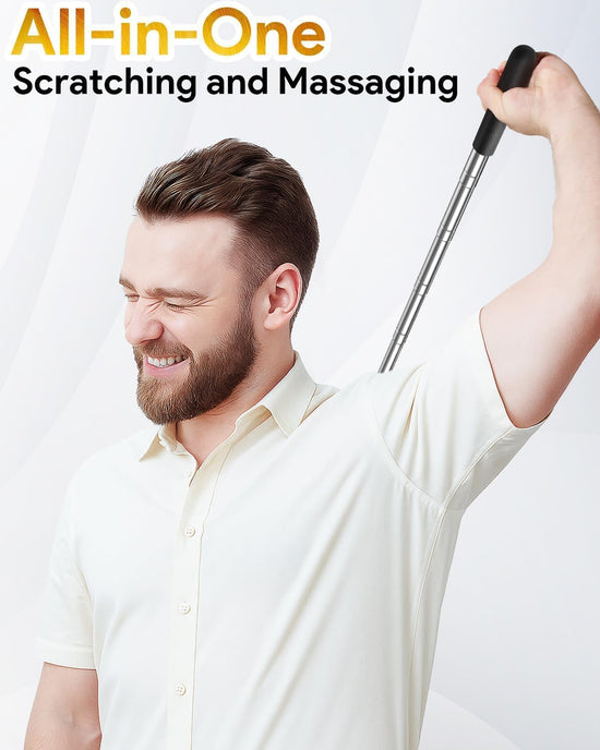 TUKUOS back scratcher with detachable heads for men and women