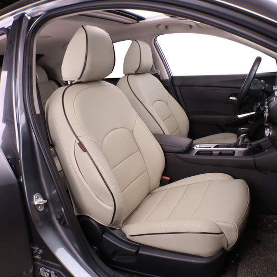 EKR vehicle seat covers — custom fit leatherette for Nissan Sentra 2020-2025 beige