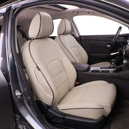 Vehicle seat cover — EKR custom fit leatherette for Nissan Sentra 2020-2025 beige