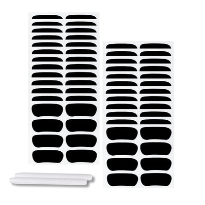 100 Pairs Sports Eye Black Stickers Set for Softball, Football, Lacrosse, Baseball Party Favors - Eye Stickers with 2 Pencils for Party Game Day Sports Supplies (Black)