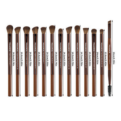 MAANGE cosmetic brush set — 20 pcs double-ended kabuki and contour brushes.