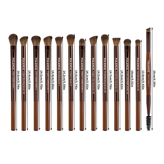 MAANGE cosmetic brush set — 20 pcs double-ended kabuki and contour brushes.