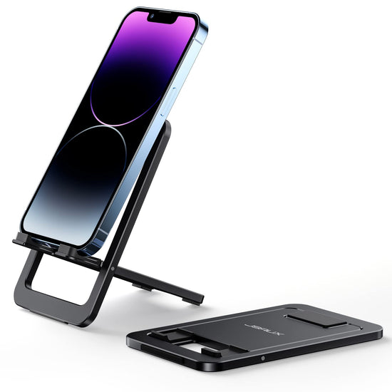 JSAUX portable electronic device stand — Foldable aluminum design for travel compatibility.