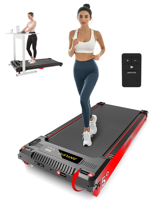 Walking pad treadmill — Anylife incline walking pads with remote control and LED display