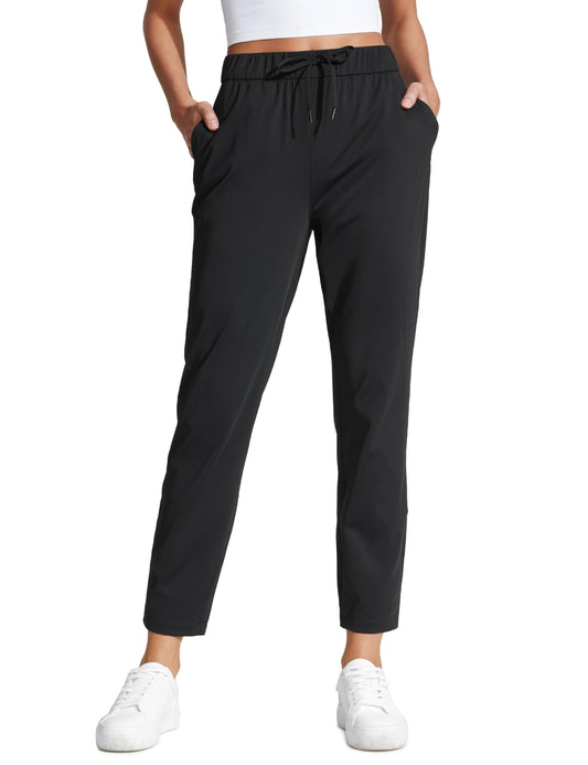 CRZ YOGA 4-way stretch ankle golf pants for women with pockets