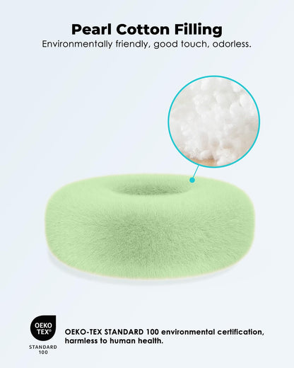 Viozon tablet stand pillow — 360° adjustable design with soft plush fabric and bowl.