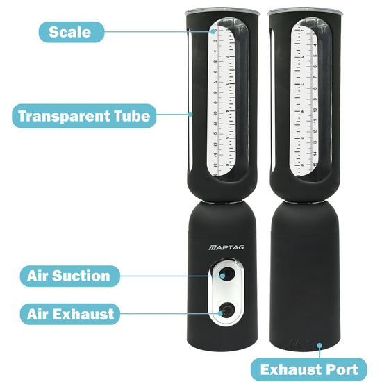 Medical-Grade Vacuum Erection Device for Erectile Electric Penis Enlarge Vacuum Pump with 4 Suction Male Genitalia Enlargement Rechargeable Automatic High-Vacuum Penis Enlargement Extend Pump