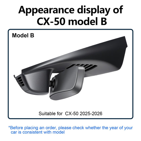 Mangoal 4K dash cam with custom fit for Mazda CX-50 2025 2026, UHD video, GPS and WiFi
