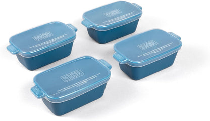 Souper Cubes casseroles with silicone covers for oven and microwave, set of 2