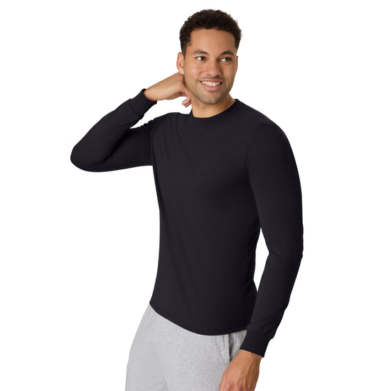Hanes men's long sleeve shirt — lightweight tri-blend jersey tee for men