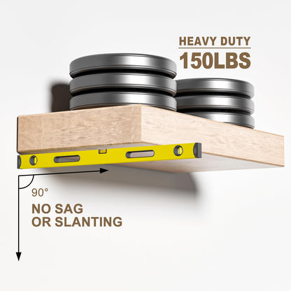 MOUNT_BRACKET — Heavy duty black metal floating shelf brackets with tools included