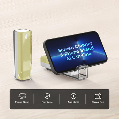 CLICK CLEAN camera cleaner — fingerprint proof spray with microfiber cloth and shell 0.5oz