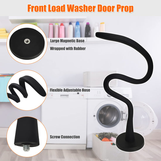 Front load washer door prop - removable door stopper with magnetic base 2.6 inch