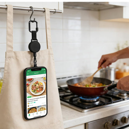 Retractable Phone Tether Skiing,Retractable Phone Lanyard,Outdoor Anti-Theft Retractables Phone Lanyard,Anti Thefts Retractables Cell Phone Tether,Adjustable Anti-Theft Mobile Phone Tethers (1PCS)