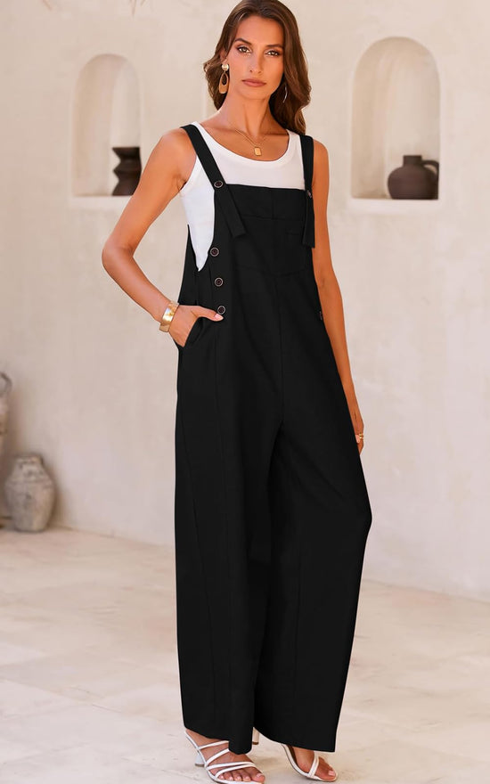 PRETTYGARDEN overalls with wide leg and sleeveless design for summer 2025