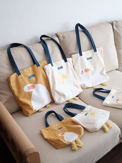 AWXZOM tote bag — cute graphic design for lunch and grocery use