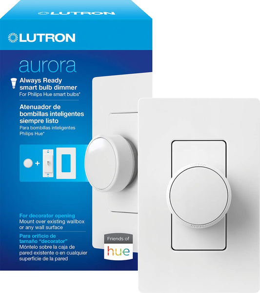 Lutron Z3-1BRL Aurora smart bulb dimmer - White design