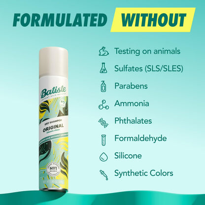 Batiste dry shampoo - Variety pack with original and tropical fragrances, 4 count