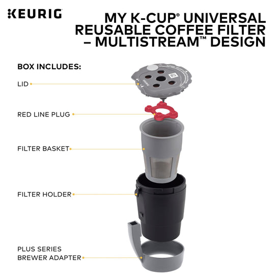 Coffee filter — Keurig My K-Cup universal reusable with MultiStream technology