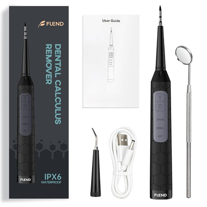 Plaque Remover for Teeth, Dental Care Device 3 Adjustable Modes Teeth Cleaning Kit with 2 Replaceable Clean Heads for Tartar & Calculus Remover