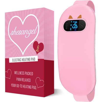 Electric heating pad — Portable cordless design with heat and massage modes