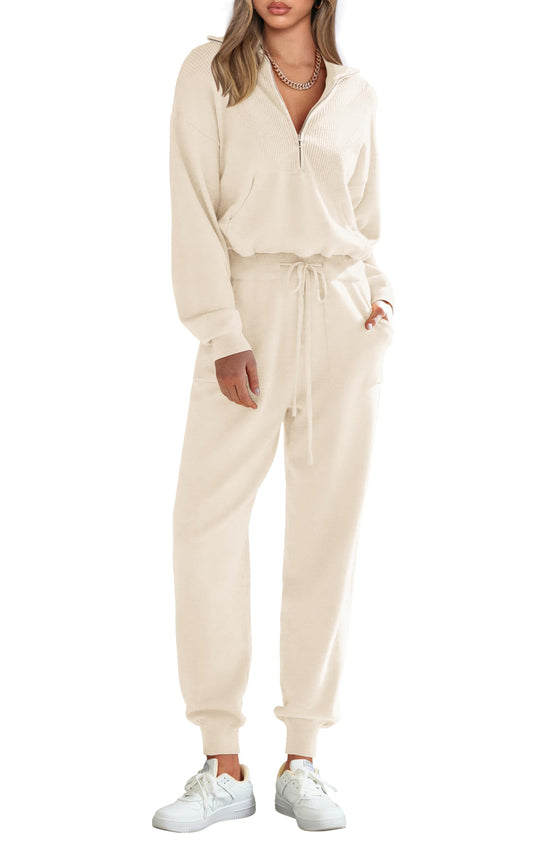 PRETTYGARDEN women's tracksuit - 2 piece sweater set with pullover and joggers