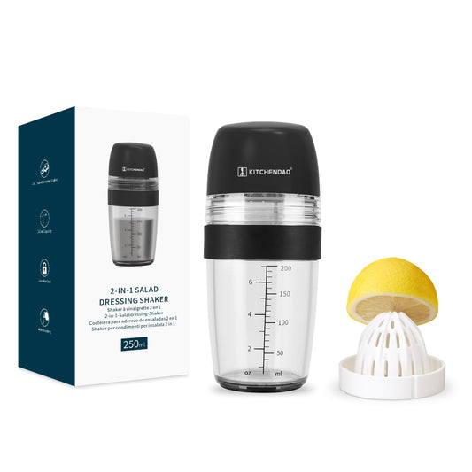 KITCHENDAO bottle — 2 in 1 salad dressing shaker