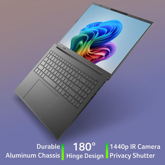 acer Aspire 16 AI Copilot+ notebook computer - 16 inch WUXGA multi-touch display