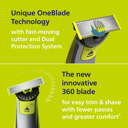 Philips Norelco electric shaver — hybrid trimmer and shaver for face and body