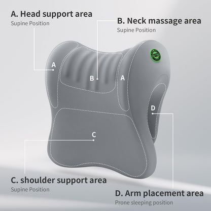 OSZZT body positioner — adjustable neck support with removable cover in gray