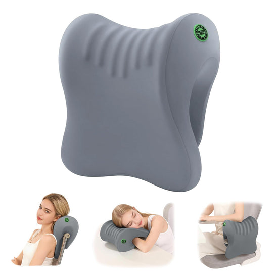 OSZZT body positioner — adjustable neck support with removable cover in gray