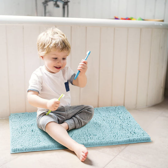Sonoro Kate rug — Soft shaggy non-slip bath mat for water absorption and comfort