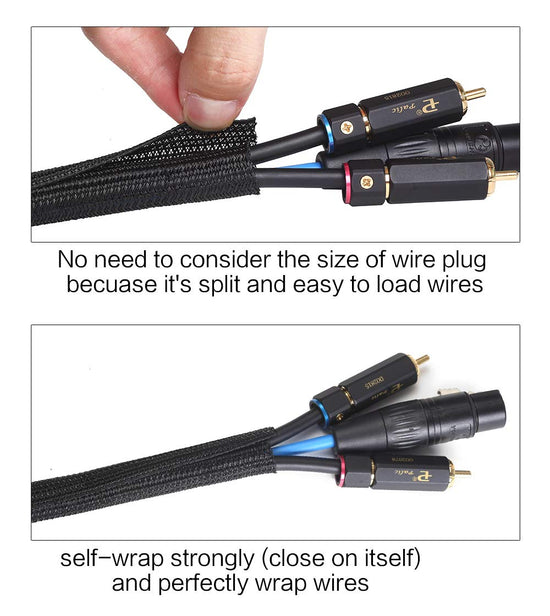 Cord management cover — Alex Tech cord protector for USB and audio video cables