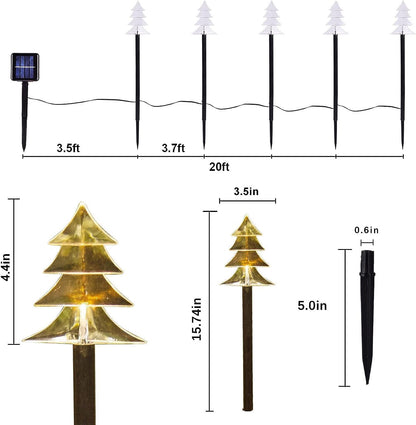 Lighted outdoor display — Solar pathway lights for landscape decor