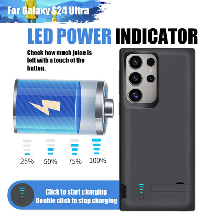 Sitong battery case for Samsung Galaxy S24 Ultra - 5000mAh extended charging case