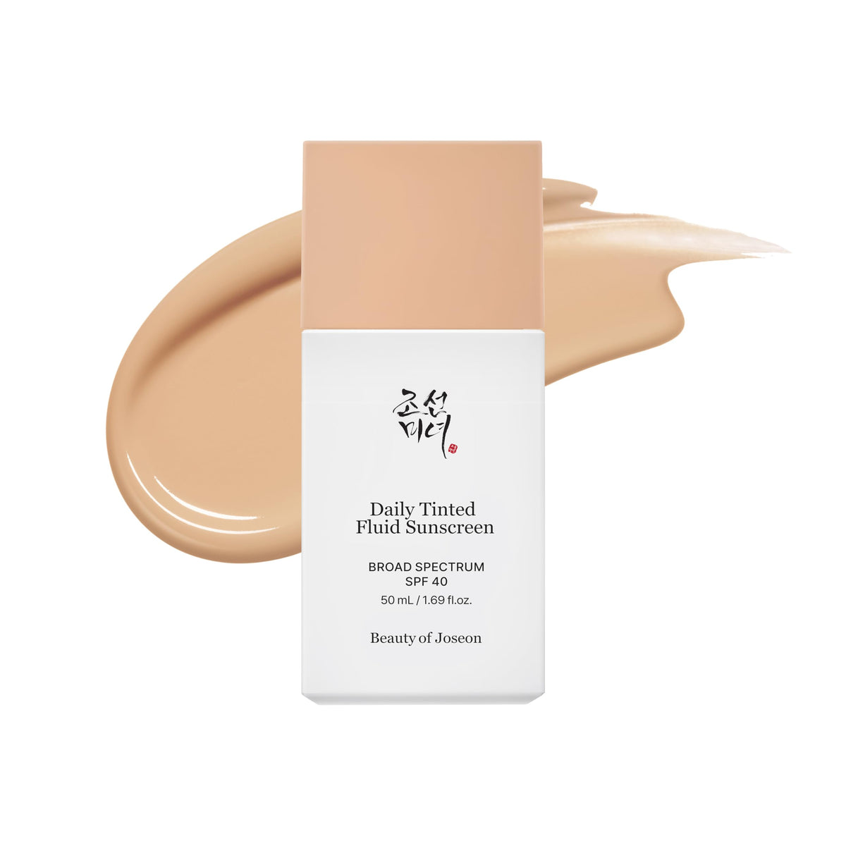 Beauty of Joseon tinted fluid sunscreen with SPF 40 for face, 50ml. 1.69 fl. oz.