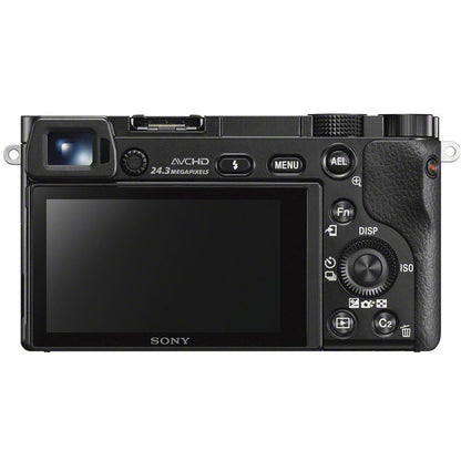 Sony Alpha a6000 digital camera with 16-50mm power zoom lens and 24.3MP sensor