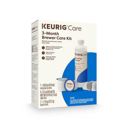 Keurig coffee maker maintenance kit with descaling solution and water filter cartridges 7 count