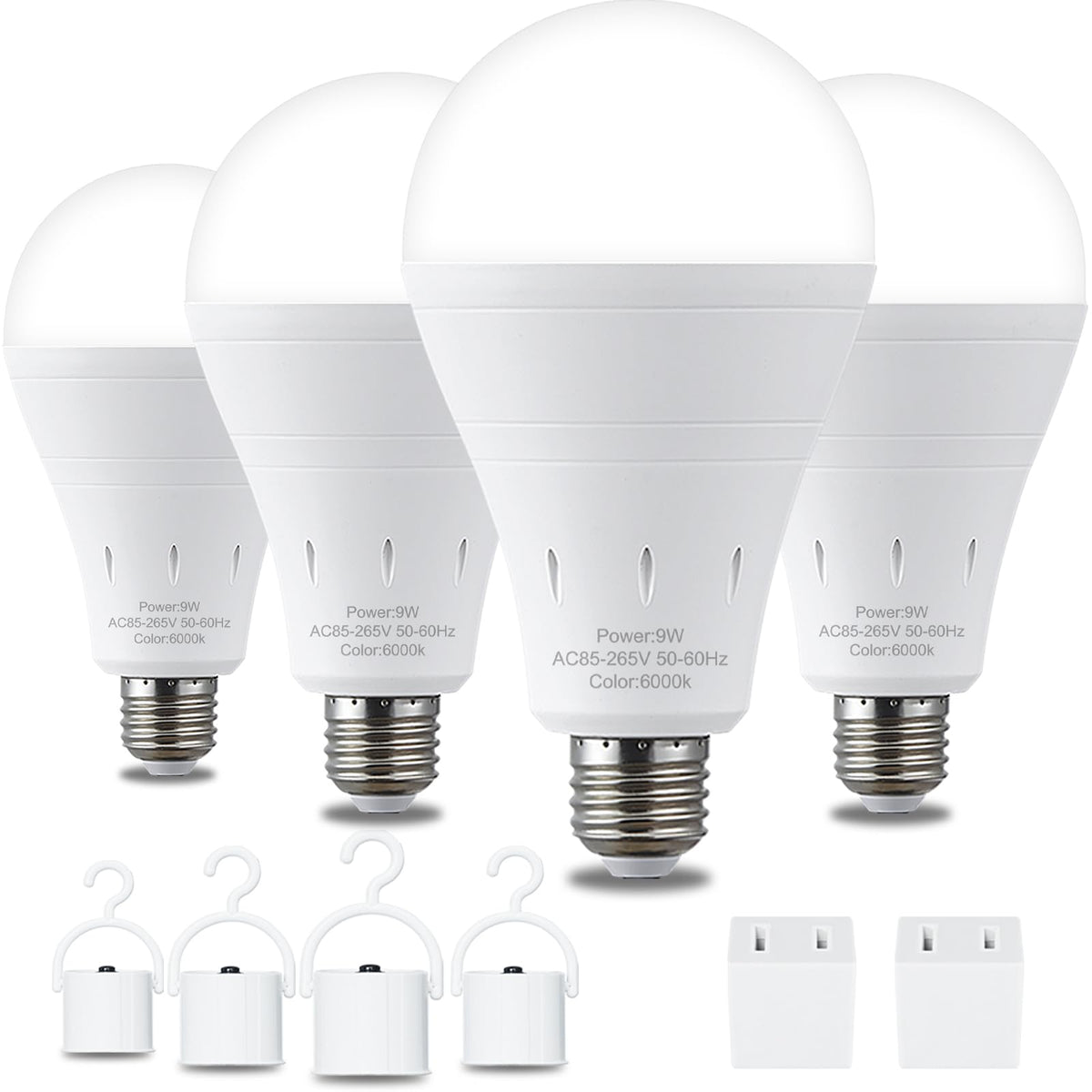 DEBAOBULB light bulb — rechargeable battery powered for home and camping use