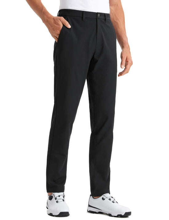 CRZ YOGA men's golf pants — quick dry lightweight casual trousers with pockets