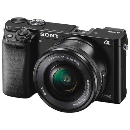 Sony Alpha a6000 digital camera with 16-50mm power zoom lens and 24.3MP sensor