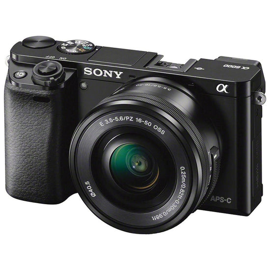 Sony Alpha a6000 digital camera with 16-50mm power zoom lens and 24.3MP sensor