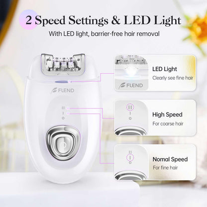 Epilator,Epilator for Women,Facial Hair Removal for Women Rechargeable,2 Speeds Hair Removal Device with 36 Tweezers,Hair Removal Device Legs/Face/Bikini/Arms,Epilator for face Smooth Skin