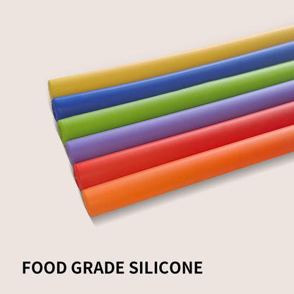 Drinking straw — Reusable silicone straws for Stanley tumblers with cleaning brushes