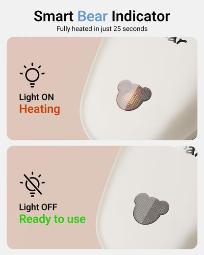 Bear steamer handheld garment steamer with auto-off and fast heat-up feature 230ml tank 1300w power for home and travel