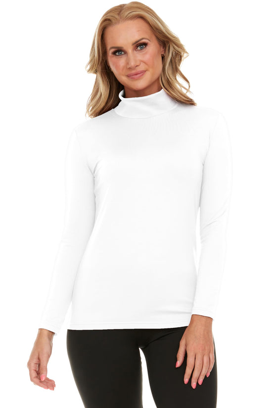 Shirt — Women's scoop neck thermal top by Thermajane