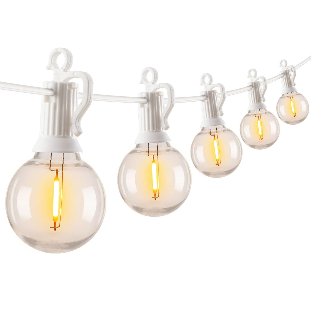 Outdoor string lights — Waterproof connectable hanging lights with Edison bulbs