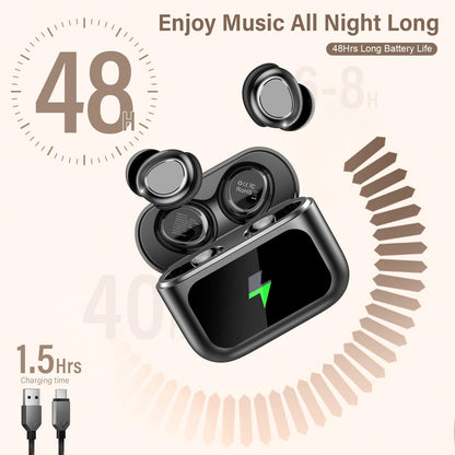ZYHKON headphones — Bluetooth sleep earbuds with 48H playtime and touch control