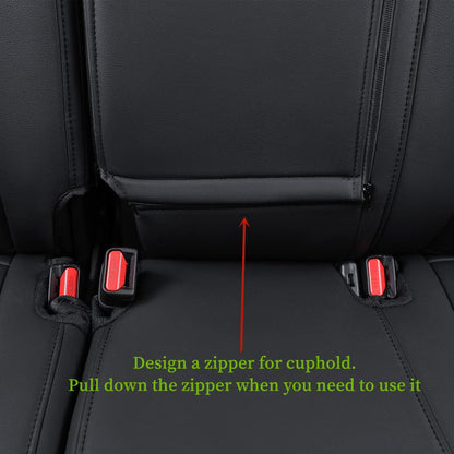 Vehicle seat cover — Custom fit waterproof leatherette for Honda Civic 2016-2021